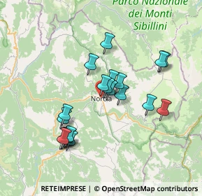 Mappa Via Guglielmo Marconi, 06046 Norcia PG, Italia (6.7495)