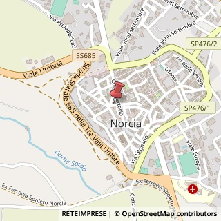 Mappa Via Guglielmo Marconi, 7, 06046 Norcia, Perugia (Umbria)