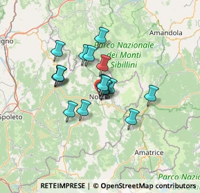 Mappa Via Bandiera, 06046 Norcia PG, Italia (9.80353)