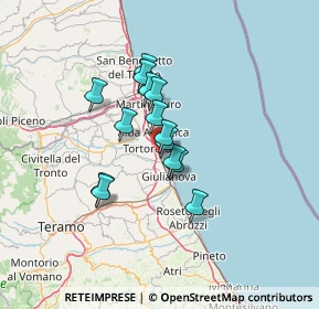 Mappa Via Spataro Ovest, 64018 Tortoreto Lido TE, Italia (9.77857)