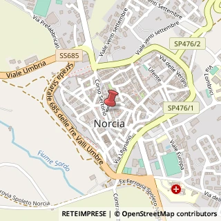 Mappa Corso Sertorio, 7, 06046 Norcia, Perugia (Umbria)