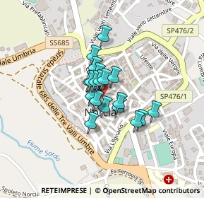 Mappa Piazza Vittorio Veneto, 06046 Norcia PG, Italia (0.1235)