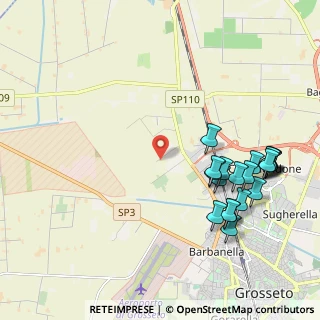 Mappa Strada Rugginosa Vecchia, 58100 Grosseto GR, Italia (2.482)