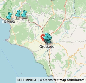 Mappa Strada Rugginosa Vecchia, 58100 Grosseto GR, Italia (33.55647)