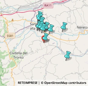 Mappa Frazione Tavolaccio, 64010 Civitella del Tronto TE, Italia (2.768)