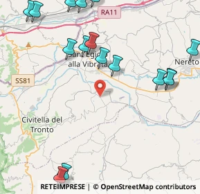 Mappa Frazione Tavolaccio, 64010 Civitella del Tronto TE, Italia (6.2485)