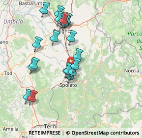 Mappa Via Romania, 06049 Campello sul Clitunno PG, Italia (15.099)