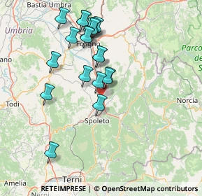 Mappa Via Romania, 06049 Campello sul Clitunno PG, Italia (15.097)