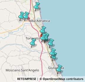Mappa Via Guglielmo Aurini, 64018 Tortoreto TE, Italia (3.1925)