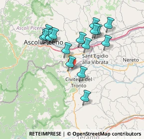 Mappa Zona Industriale Villa Lempa, 64010 Civitella del Tronto TE, Italia (7.09353)