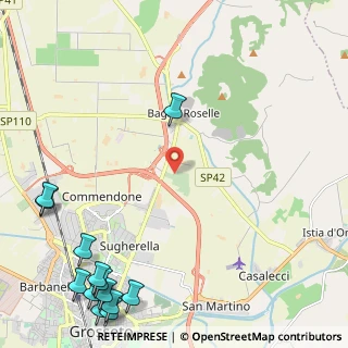 Mappa Via dell'Ortolano, 58100 Grosseto GR, Italia (3.74692)