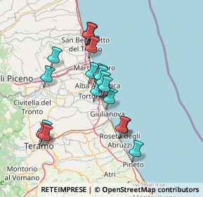 Mappa Via B. Croce, 64018 Tortoreto Lido TE, Italia (13.374)