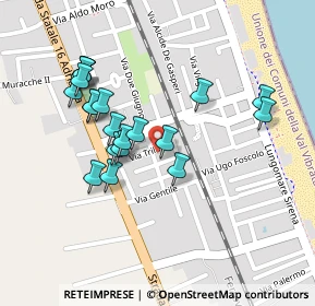 Mappa Via B. Croce, 64018 Tortoreto Lido TE, Italia (0.222)