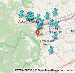 Mappa Via Case Sparse, 64010 Collebigliano TE, Italia (7.30684)