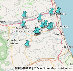 Mappa Via Metella Nuova, 64027 Bivio Sant'Omero TE, Italia (5.7)