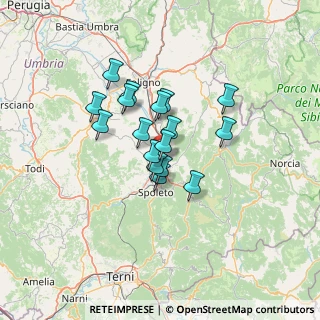 Mappa Corso Flaminio, 06049 Campello sul Clitunno PG, Italia (9.95471)