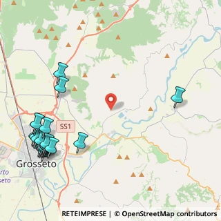 Mappa Strada del Quercione, 58100 Grosseto GR, Italia (6.3295)