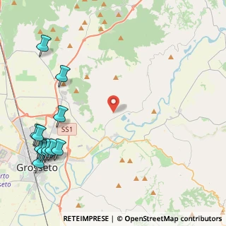 Mappa Strada del Quercione, 58100 Grosseto GR, Italia (6.47917)