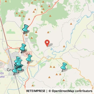 Mappa Strada del Quercione, 58100 Grosseto GR, Italia (6.255)