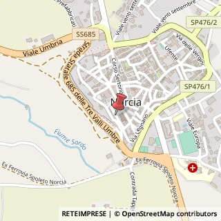 Mappa Via Solferino, 06046 Norcia PG, Italia, 06046 Norcia, Perugia (Umbria)