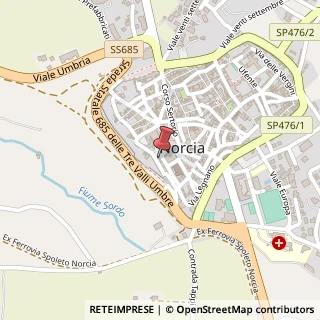 Mappa Via San Martino, 36, 06046 Norcia, Perugia (Umbria)