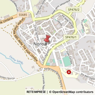 Mappa Via Anicia, 109, 06046 Norcia, Perugia (Umbria)