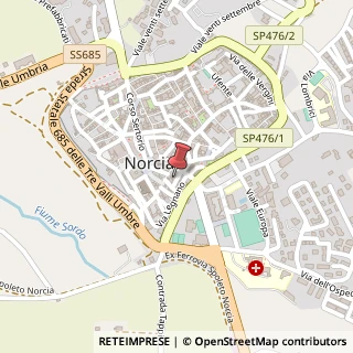 Mappa Via Patrizio Forti, 27, 06046 Norcia PG, Italia, 06046 Norcia, Perugia (Umbria)
