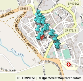 Mappa Via Mazzini, 06046 Norcia PG, Italia (0.1605)