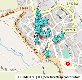 Mappa Via Mazzini, 06046 Norcia PG, Italia (0.146)