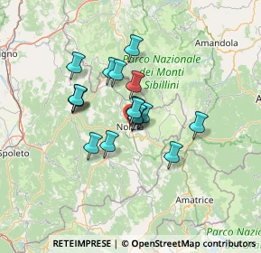 Mappa Piazza del Duomo, 06046 Norcia PG, Italia (9.79176)