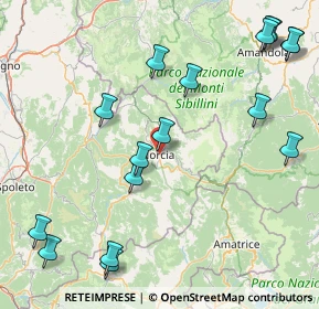 Mappa Viale Enrico Lombrici, 06046 Norcia PG, Italia (22.11588)