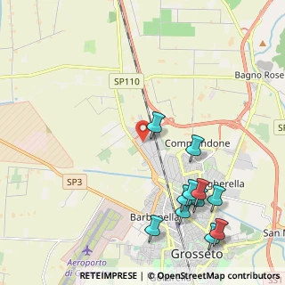 Mappa Via Topazio, 58100 Grosseto GR, Italia (2.68182)