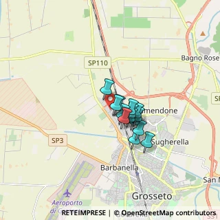 Mappa Via Topazio, 58100 Grosseto GR, Italia (1.05357)