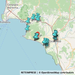 Mappa Castiglione Della Pescaia, 58043 Castiglione della Pescaia GR, Italia (12.008)