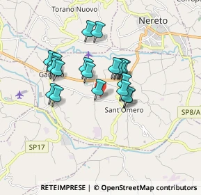 Mappa Via Capo di Fuori, 64027 Sant'Omero TE, Italia (1.4475)