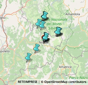 Mappa Viale Europa, 06046 Norcia PG, Italia (8.404)