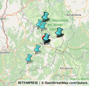 Mappa Vicolo del Tempietto, 06046 Norcia PG, Italia (8.2975)