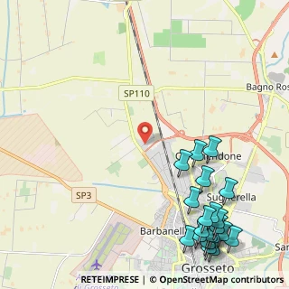 Mappa Via Aurelia Rugginosa, 58100 Grosseto GR, Italia (3.2995)