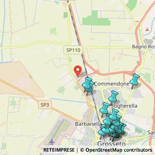 Mappa Via Aurelia Rugginosa, 58100 Grosseto GR, Italia (3.41833)