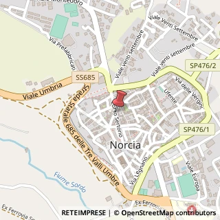 Mappa Corso sertorio 23, 06046 Norcia, Perugia (Umbria)
