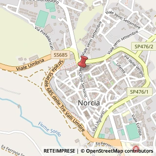 Mappa Corso Sertorio, 52, 06046 Norcia, Perugia (Umbria)