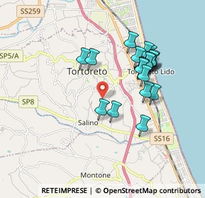 Mappa Via Prato, 64018 Tortoreto TE, Italia (1.7355)