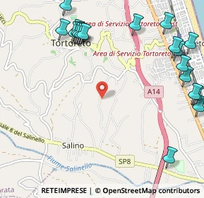 Mappa Via Prato, 64018 Tortoreto TE, Italia (1.5235)