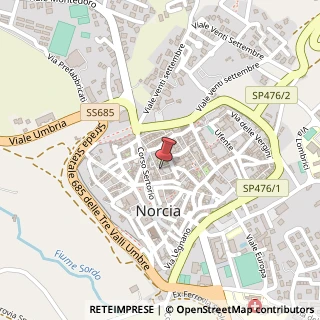 Mappa Via dei Priori, 49, 06046 Norcia, Perugia (Umbria)