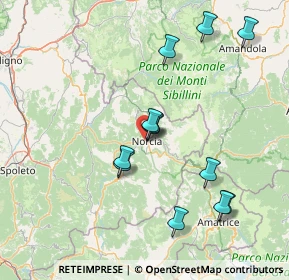 Mappa Tre Valli Umbre, 06046 Norcia PG, Italia (15.42)