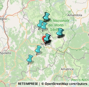 Mappa Tre Valli Umbre, 06046 Norcia PG, Italia (8.5055)