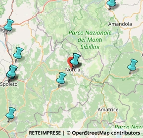 Mappa Tre Valli Umbre, 06046 Norcia PG, Italia (22.48429)