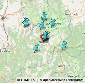 Mappa Tre Valli Umbre, 06046 Norcia PG, Italia (8.63286)