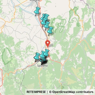 Mappa Variante Ss 3 Flaminia Km 4+065, 06049 Campello sul Clitunno PG, Italia (7.138)