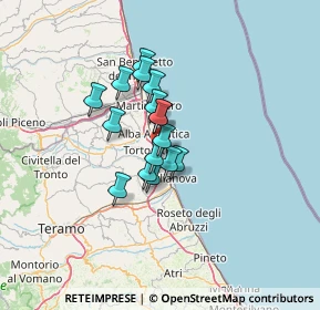Mappa Via Gentile, 64018 Tortoreto Lido TE, Italia (8.91563)